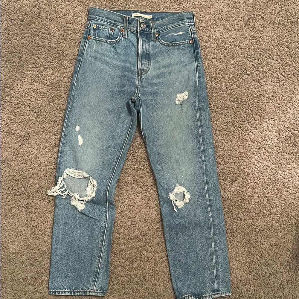 Levi's Blue Straight Leg Women's Jeans